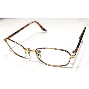 Ray Ban W2190 B&L No Lenses Vintage Gold Metal Rectangle Sunglasses Frame USA WH